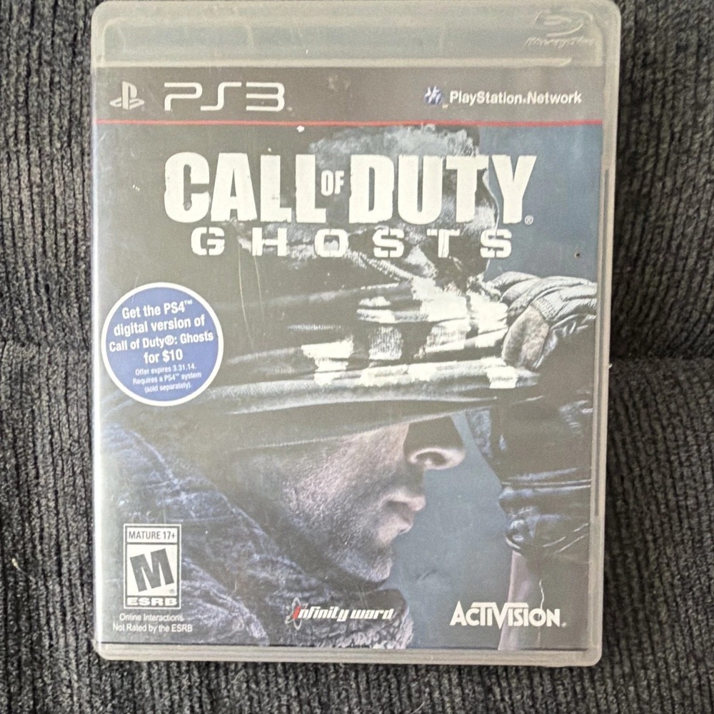 Call of Duty Ghosts Sony PlayStation 3 PS3 Activision Infinity Ward Video Game